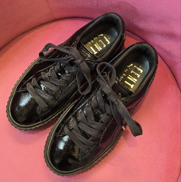 FENTY/PUMA Black Sneakers SZ 7.5 - Picture 4 of 14